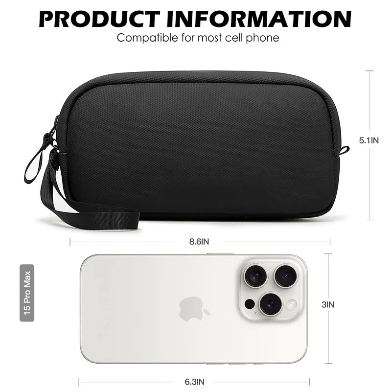 Organisateur de câbles & accessoires tech – 22 × 13 × 5 cm — vue 2