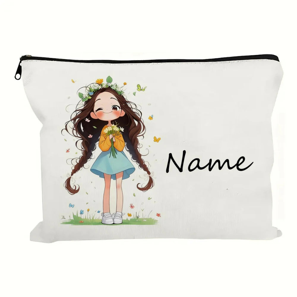 Pochette cosmétique illustrée – 18 × 25 cm — vue 9