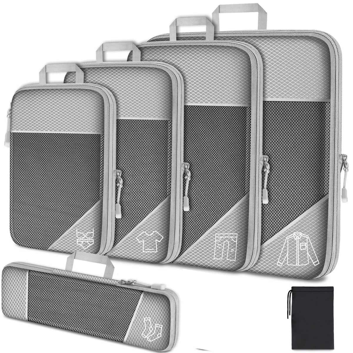 Ensemble 3 ou 6 organiseurs de valise – formats variés — vue 1