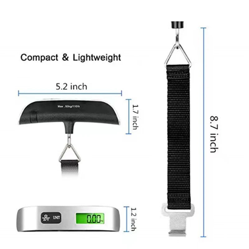 Pèse-bagage numérique 50 kg avec écran LCD — vue 5
