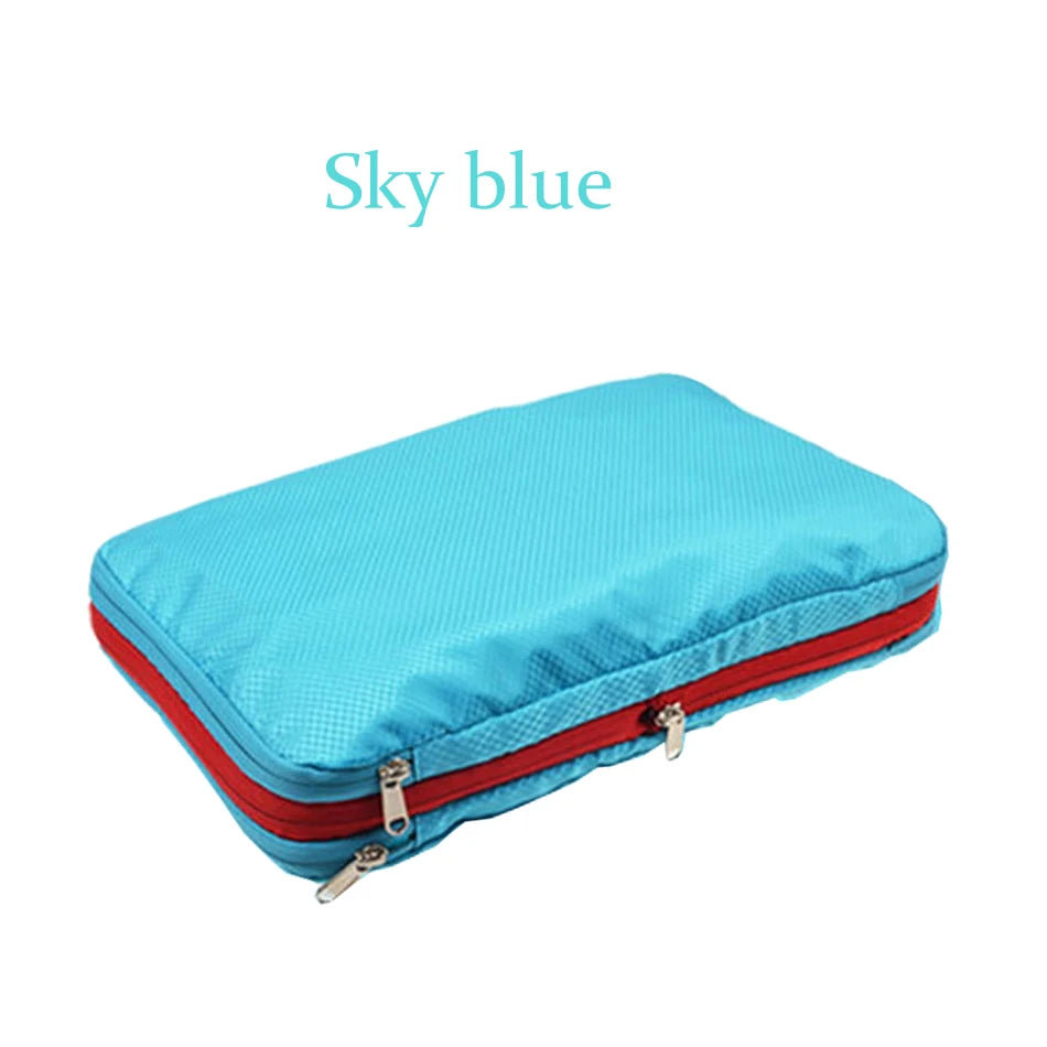 Cubes de rangement double compartiment en polyester – 3 tailles — vue 13