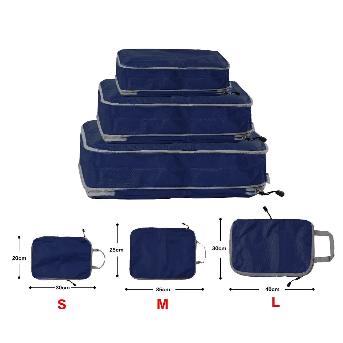 Cubes de rangement pliables en tissu Oxford – unité ou lot de 3 — vue 9