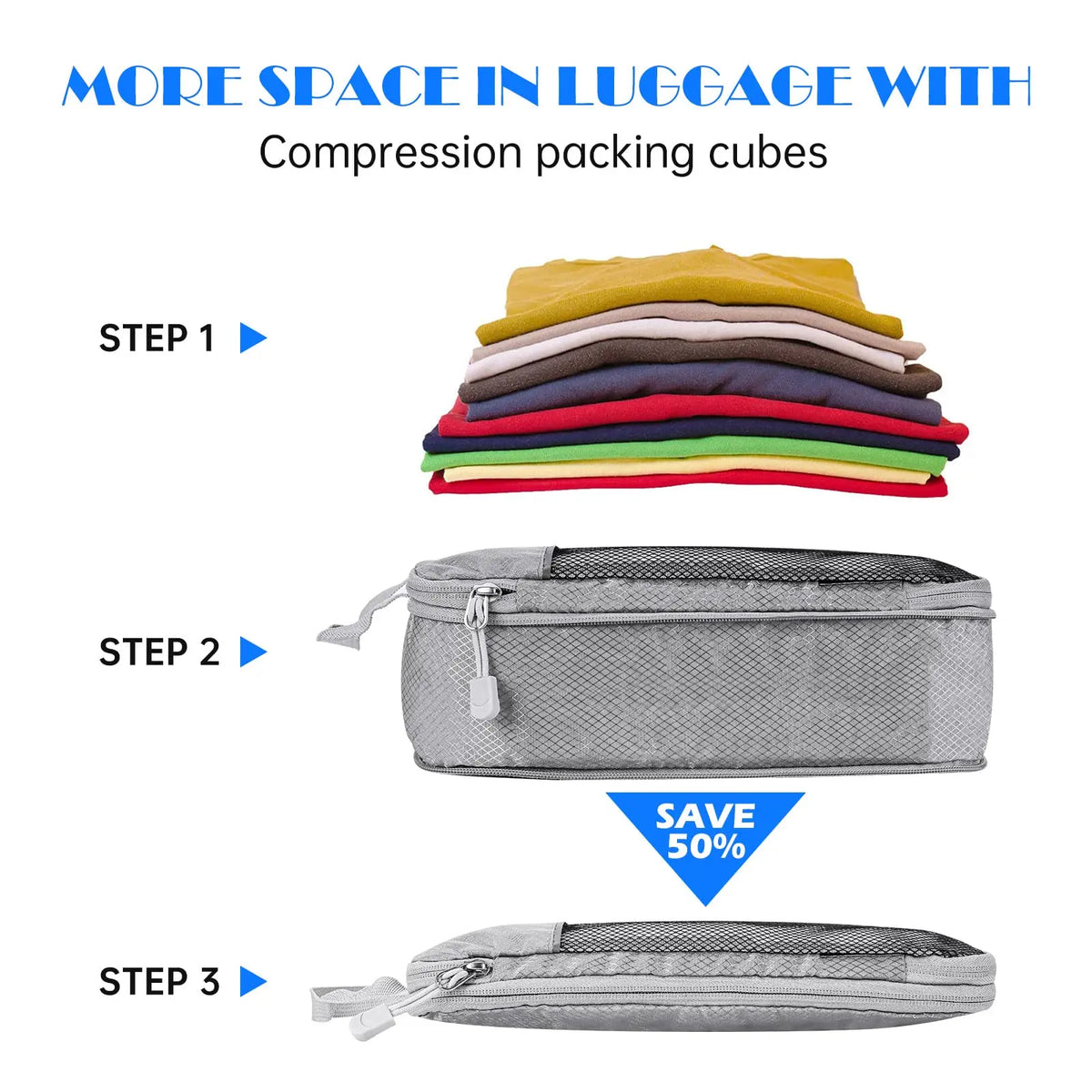 Ensemble 3 ou 6 organiseurs de valise – formats variés — vue 2