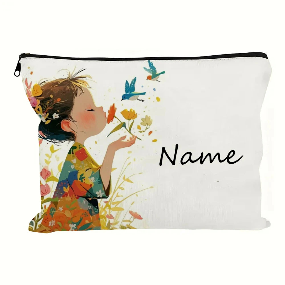 Pochette cosmétique illustrée – 18 × 25 cm — vue 12