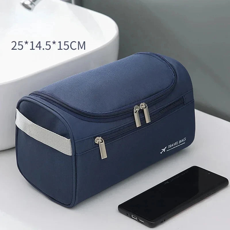 Trousse de toilette suspendue premium – toile ou finition PU — vue 7