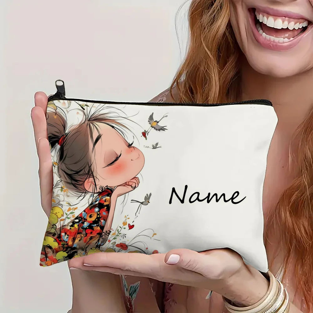 Pochette cosmétique illustrée – 18 × 25 cm — vue 1