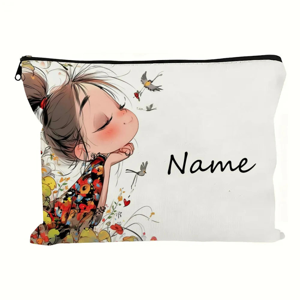 Pochette cosmétique illustrée – 18 × 25 cm — vue 7