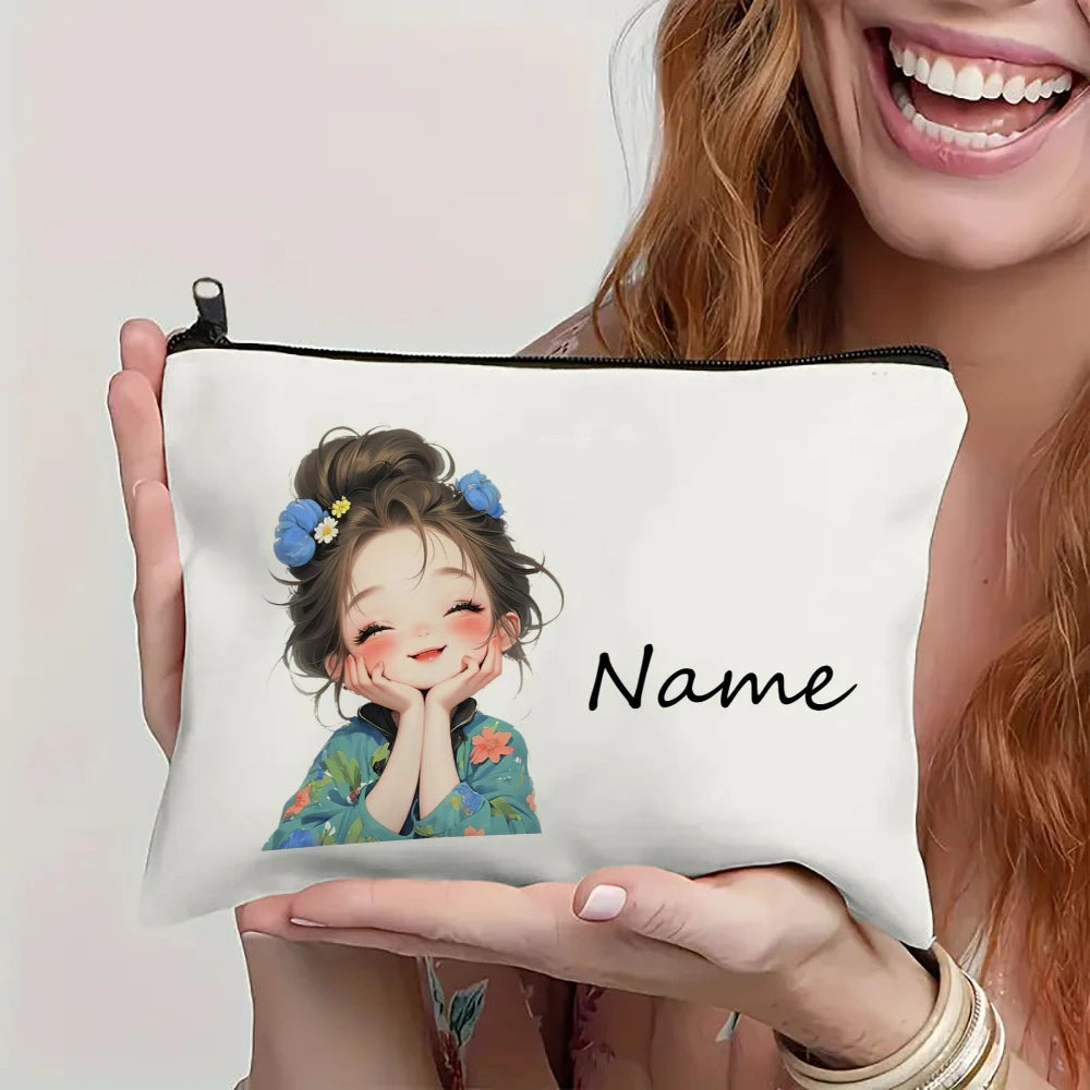Pochette cosmétique illustrée – 18 × 25 cm — vue 3