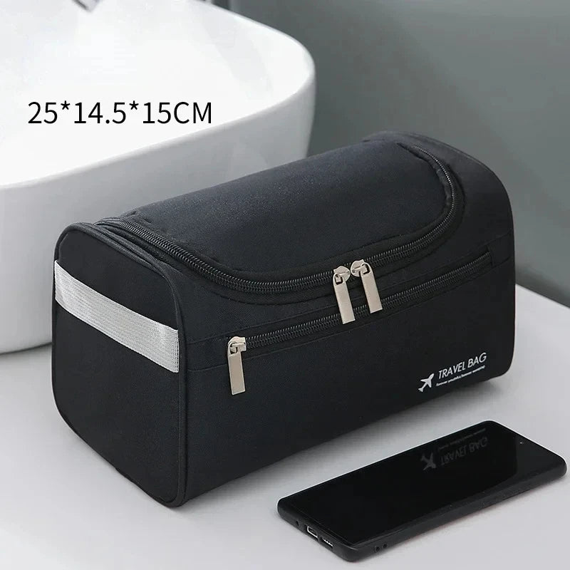 Trousse de toilette suspendue premium – toile ou finition PU — vue 12