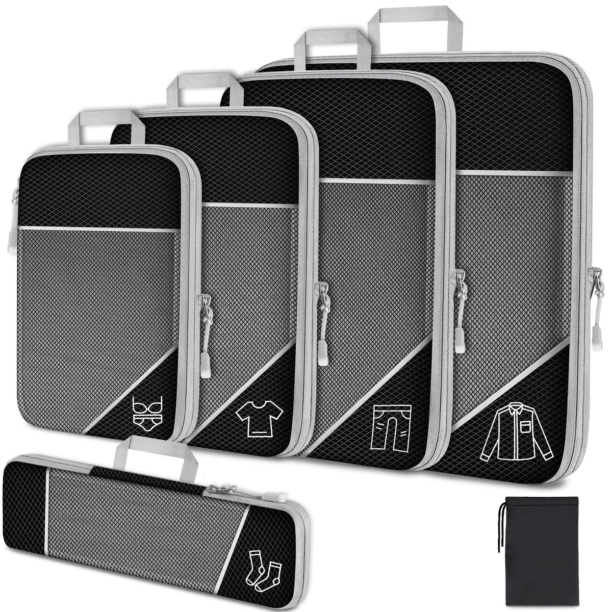 Ensemble 3 ou 6 organiseurs de valise – formats variés — vue 8