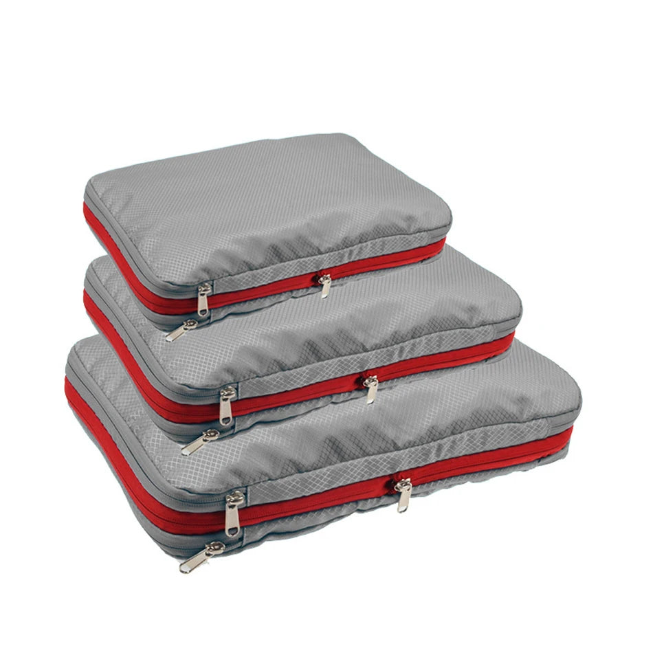 Cubes de rangement double compartiment en polyester – 3 tailles — vue 2