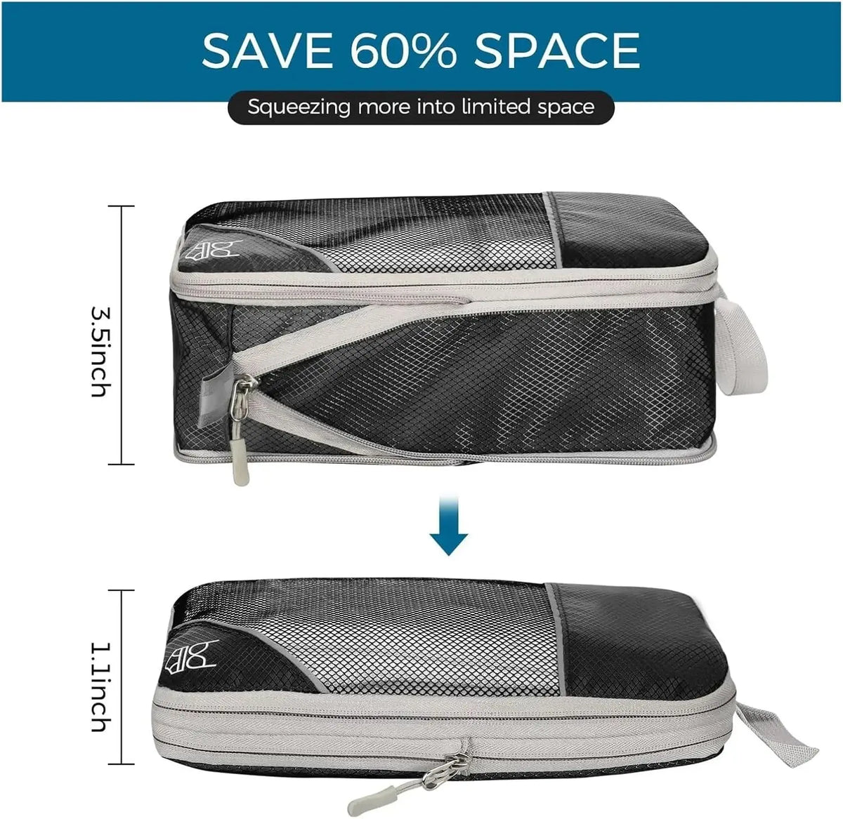 Ensemble de 6 organiseurs de valise avec sac à chaussures — vue 6
