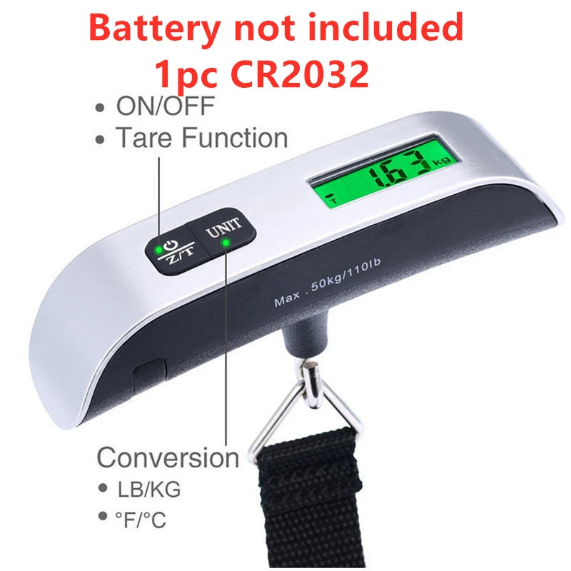 Pèse-bagage numérique 50 kg avec écran LCD — vue 3