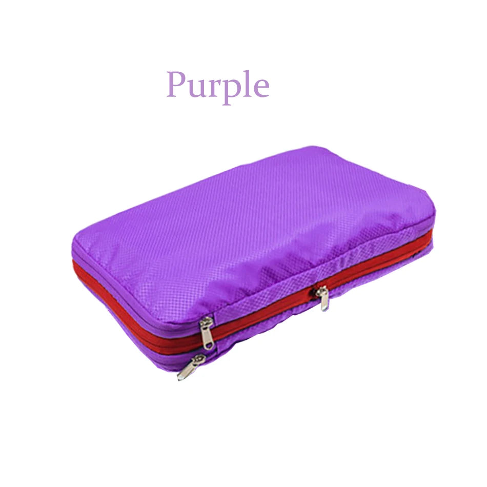 Cubes de rangement double compartiment en polyester – 3 tailles — vue 12