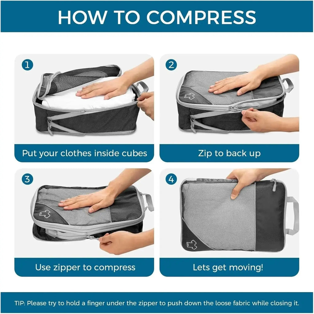 Ensemble de 6 organiseurs de valise avec sac à chaussures — vue 5
