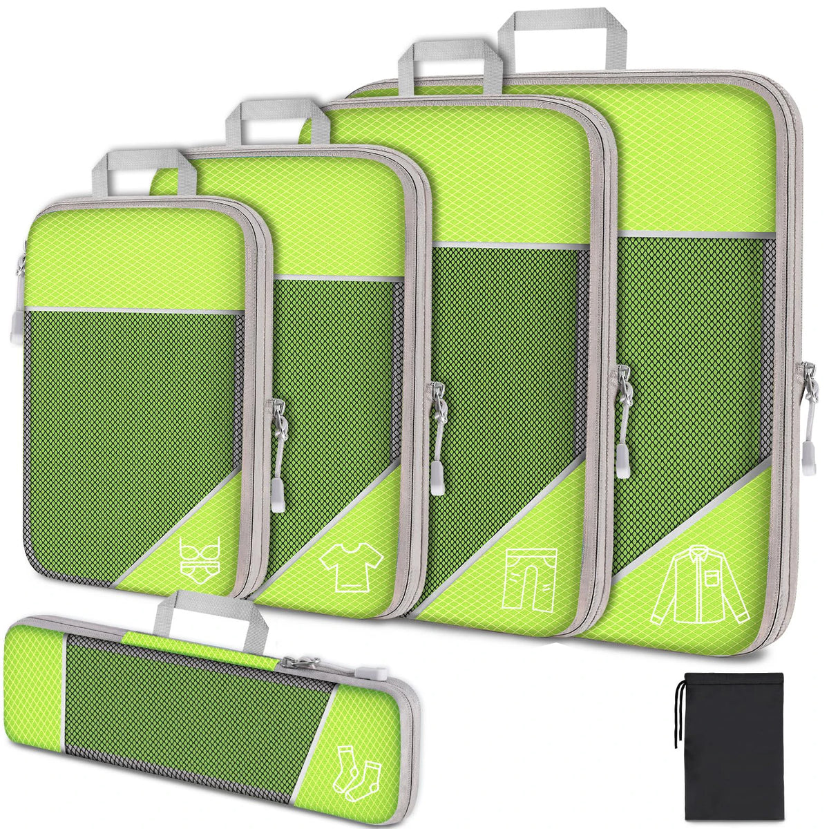Ensemble 3 ou 6 organiseurs de valise – formats variés — vue 15