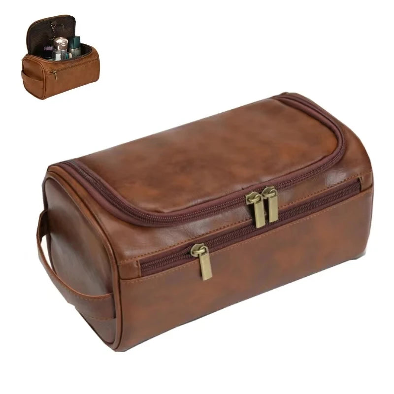 Trousse de toilette suspendue premium – toile ou finition PU — vue 6