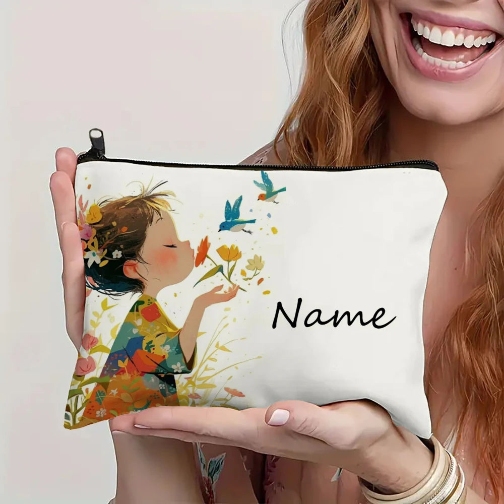 Pochette cosmétique illustrée – 18 × 25 cm — vue 4