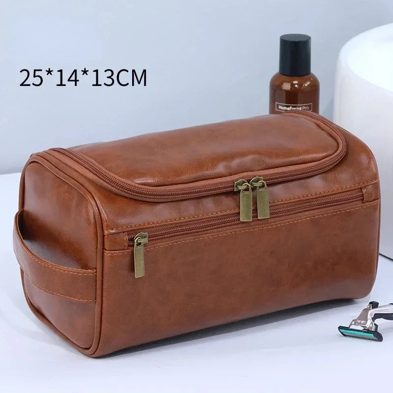 Trousse de toilette suspendue premium – toile ou finition PU — vue 8