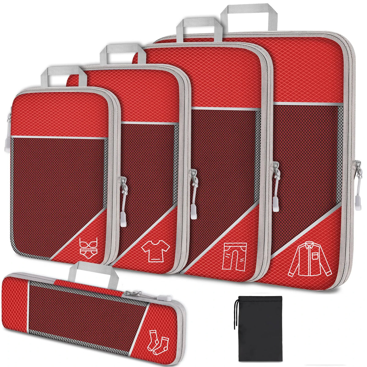 Ensemble 3 ou 6 organiseurs de valise – formats variés — vue 14