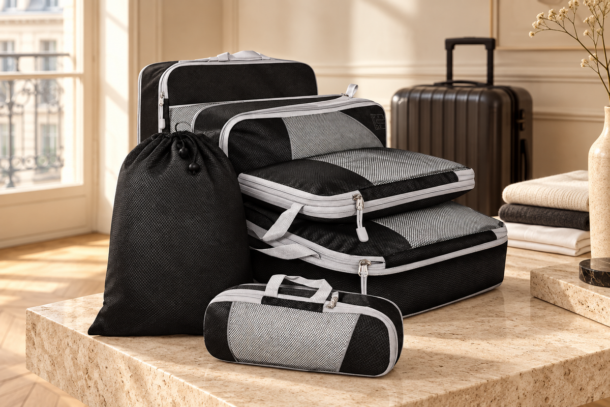 Ensemble premium de six organiseurs de valise Cube&Go